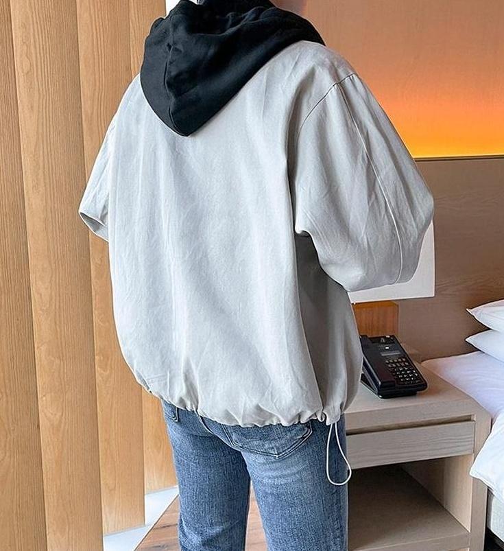 Stylish Hooded Layered Jacket