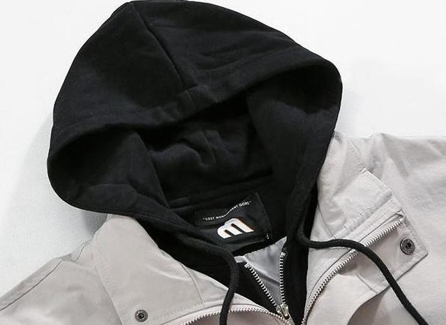 Stylish Hooded Layered Jacket