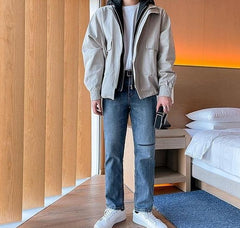 Stylish Hooded Layered Jacket