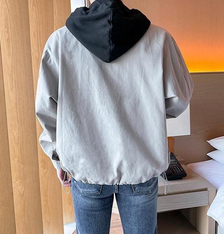 Stylish Hooded Layered Jacket