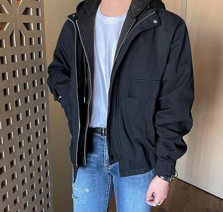 Stylish Hooded Layered Jacket