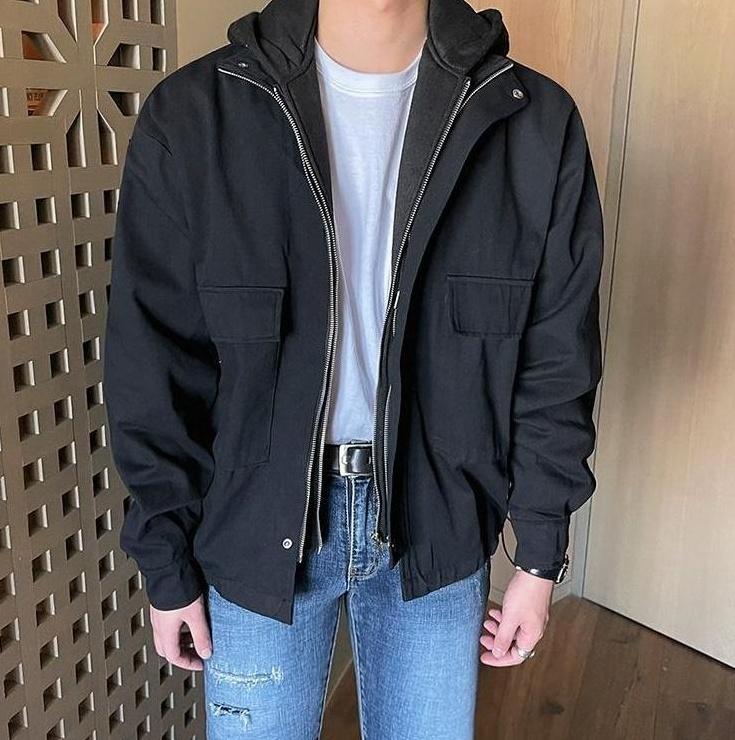 Stylish Hooded Layered Jacket