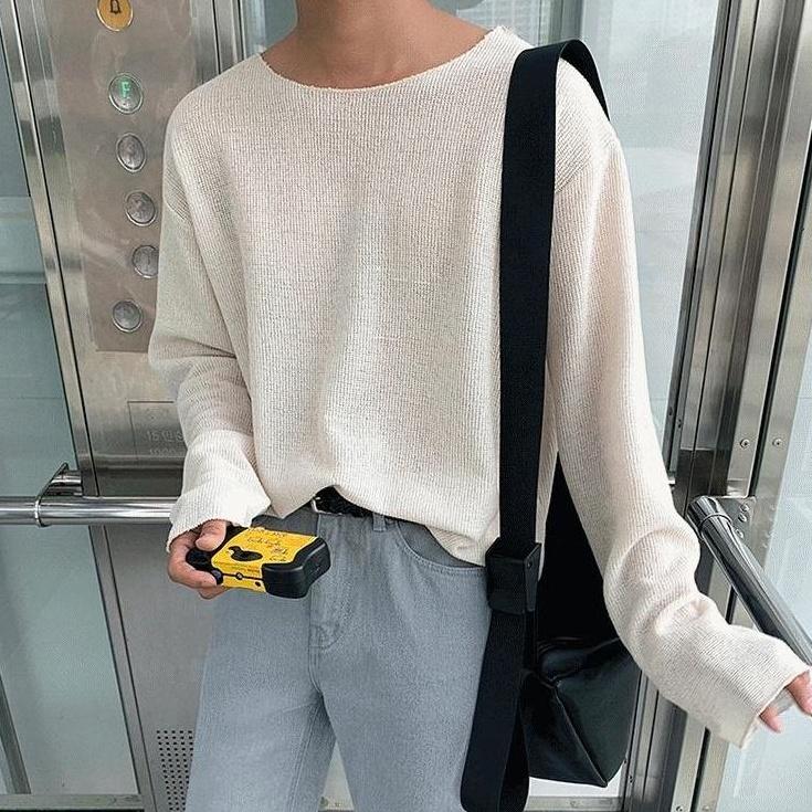 Stylish Knit Long Sleeve Top