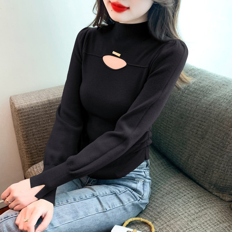 Stylish Knitted Hollow Design Top
