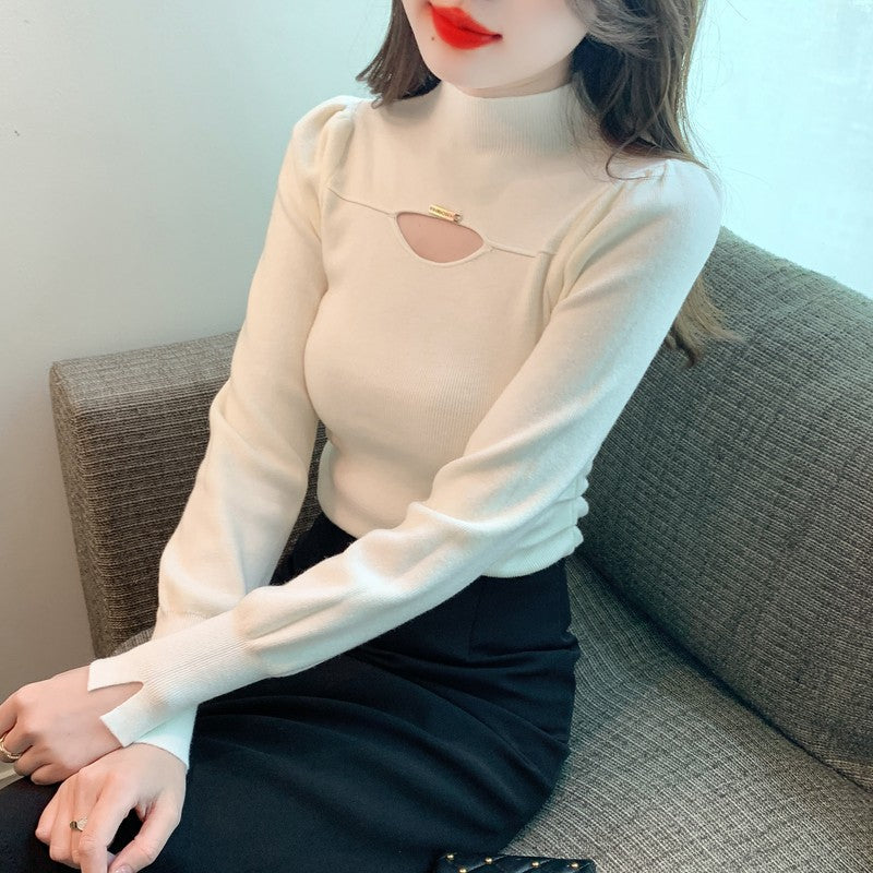 Stylish Knitted Hollow Design Top