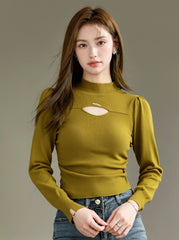 Stylish Knitted Hollow Design Top
