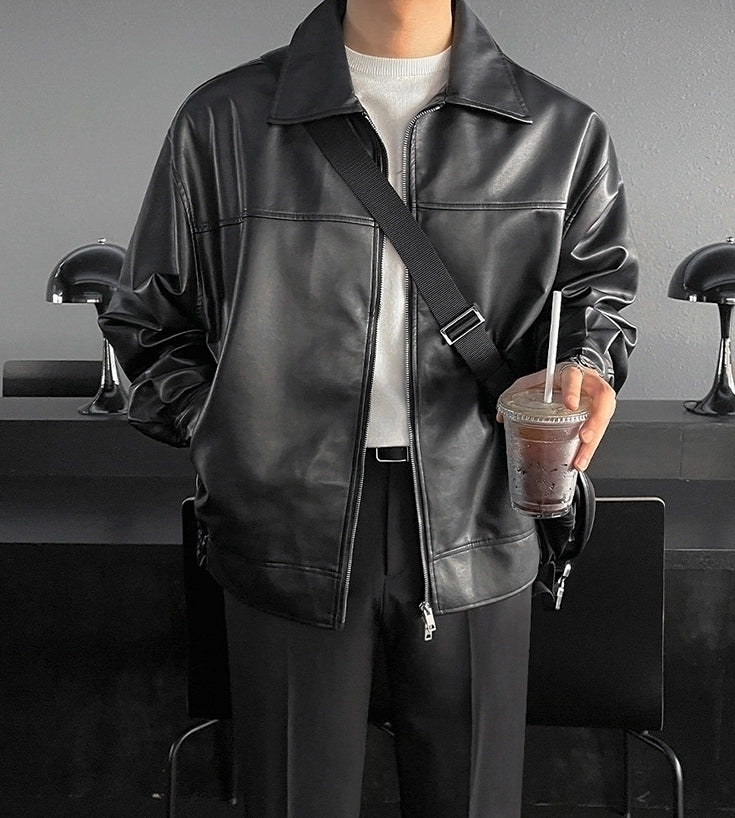 Stylish Loose Fit Biker Jacket