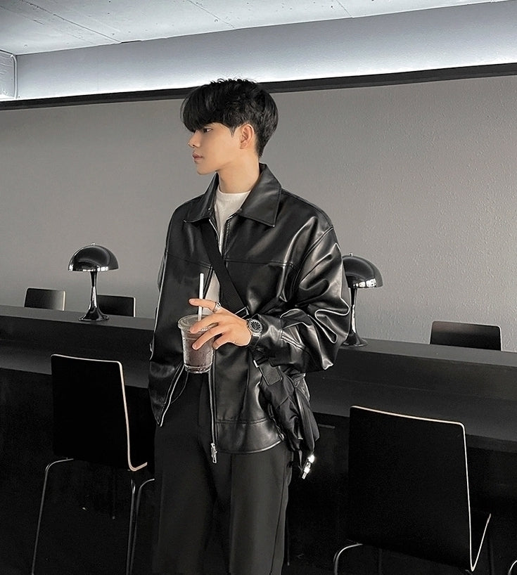 Stylish Loose Fit Biker Jacket