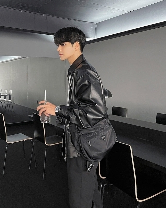 Stylish Loose Fit Biker Jacket