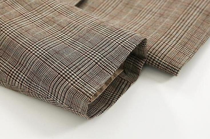 Stylish Plaid Casual Blazer Jacket