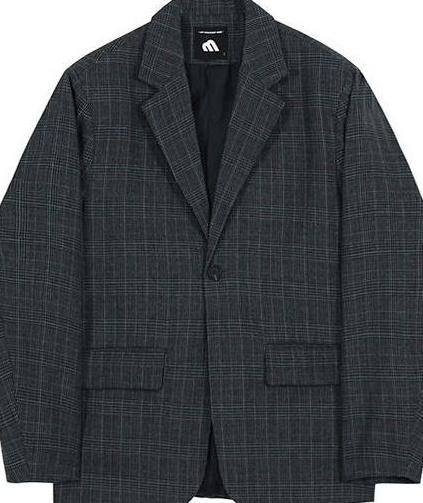 Stylish Plaid Casual Blazer Jacket