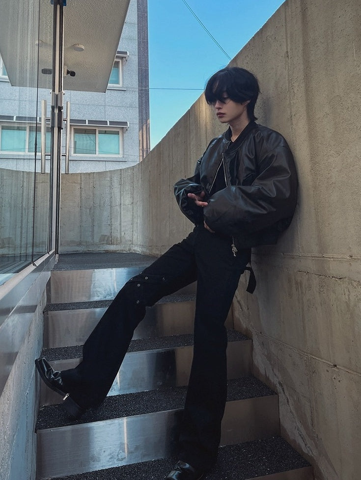 Stylish Short PU Leather Jacket Trendy Biker Edition