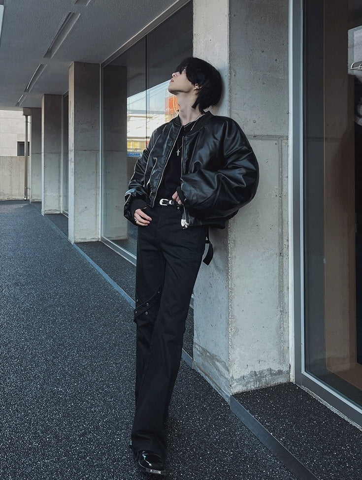 Stylish Short PU Leather Jacket Trendy Biker Edition
