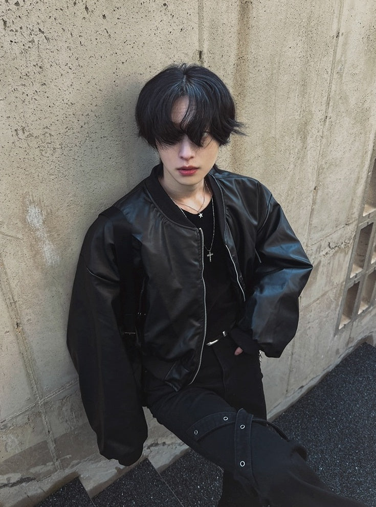 Stylish Short PU Leather Jacket Trendy Biker Edition