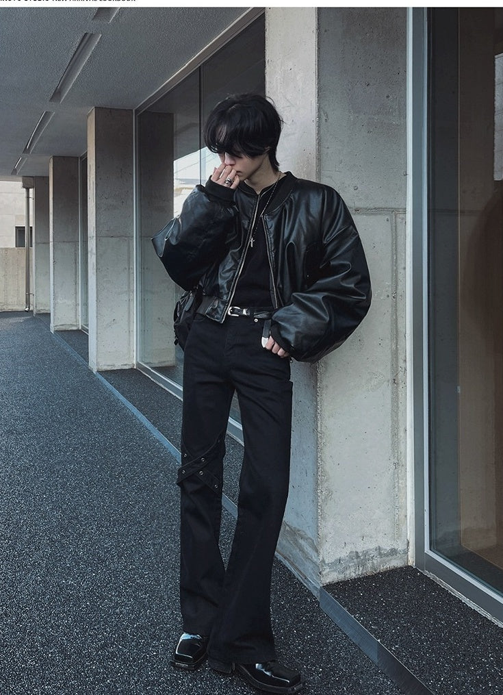 Stylish Short PU Leather Jacket Trendy Biker Edition