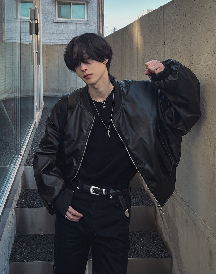Stylish Short PU Leather Jacket Trendy Biker Edition