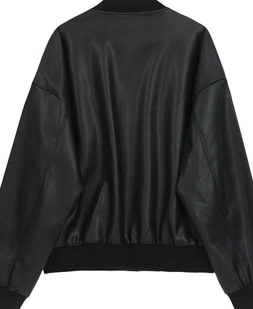 Stylish Short PU Leather Jacket Trendy Biker Edition