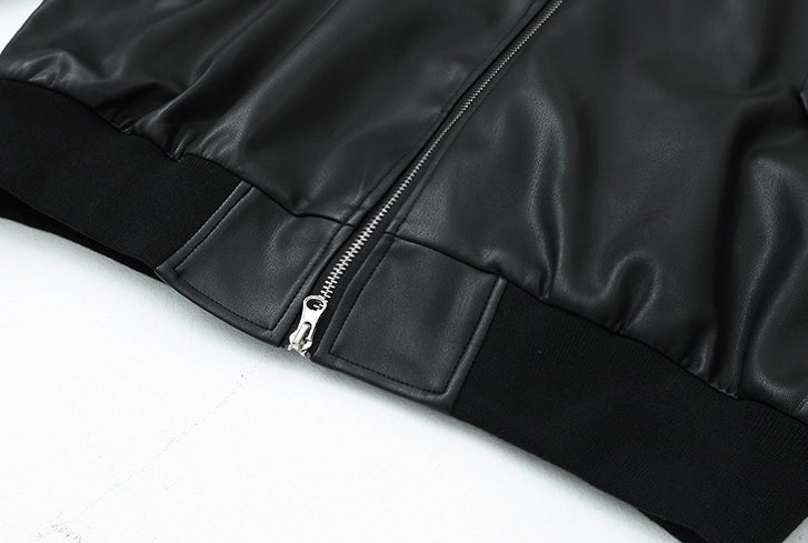 Stylish Short PU Leather Jacket Trendy Biker Edition