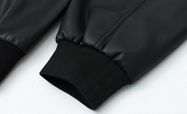 Stylish Short PU Leather Jacket Trendy Biker Edition