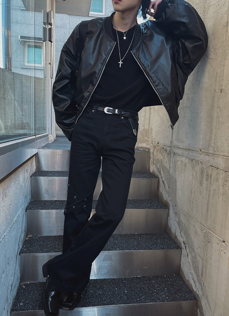 Stylish Short PU Leather Jacket Trendy Biker Edition