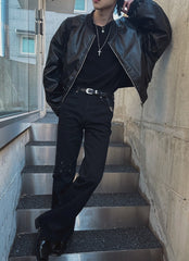 Stylish Short PU Leather Jacket Trendy Biker Edition