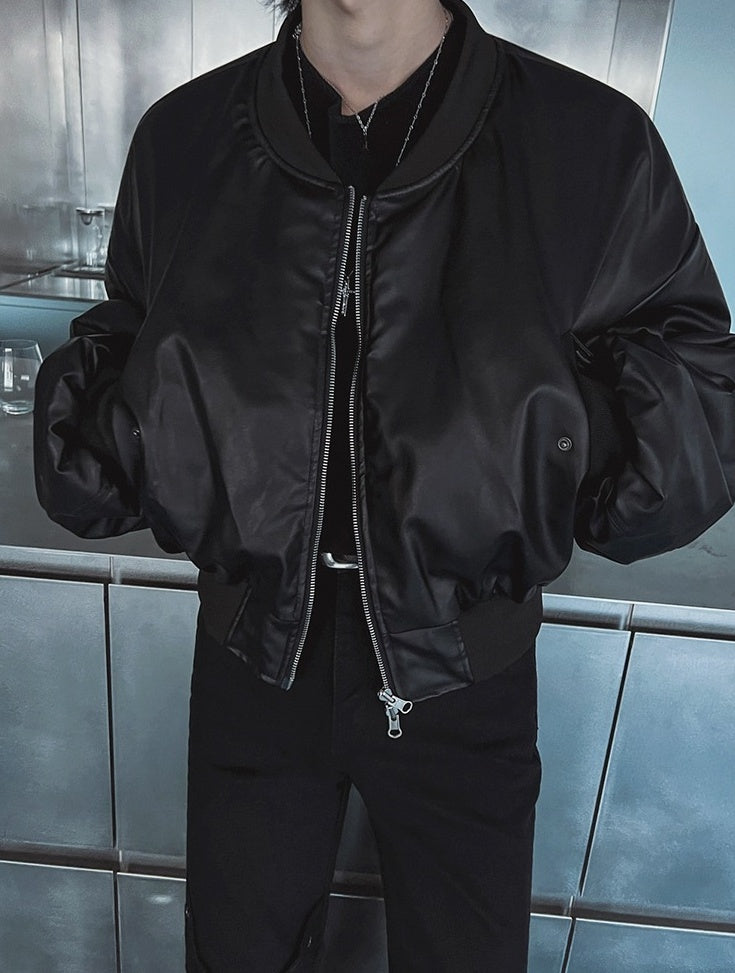 Stylish Short PU Leather Jacket Trendy Biker Edition