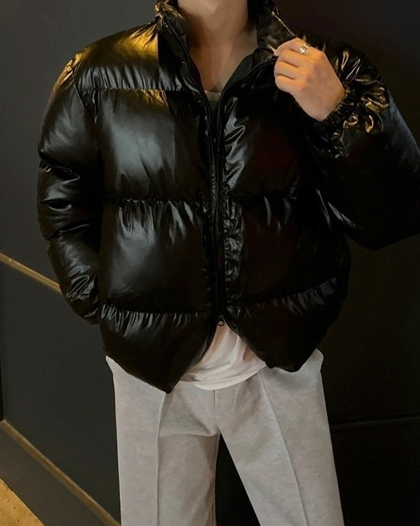 Stylish Stand Collar Winter Puffer Jacket