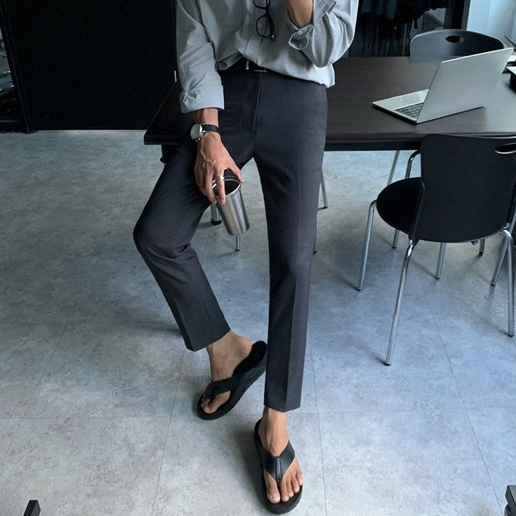 Stylish Tailored Cropped Trousers