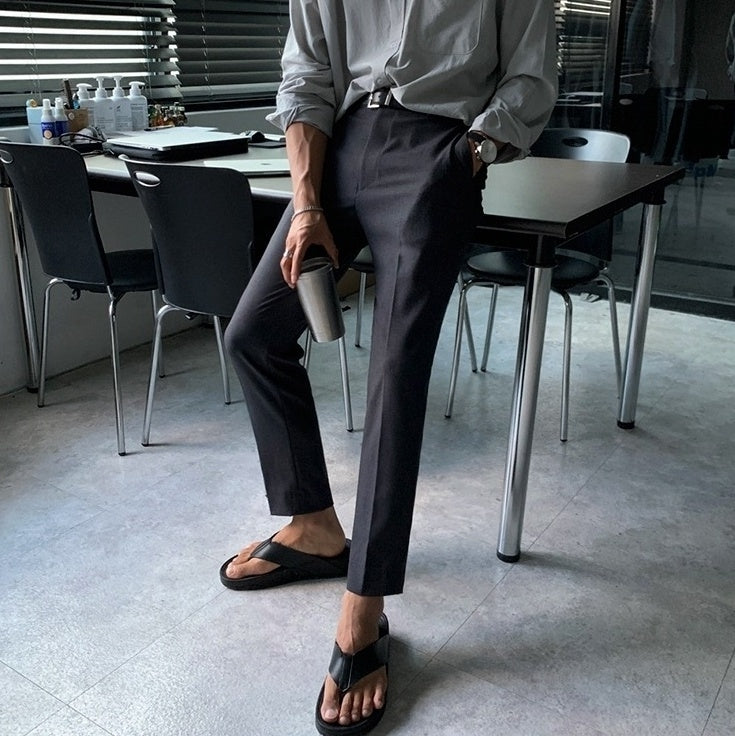 Stylish Tailored Cropped Trousers