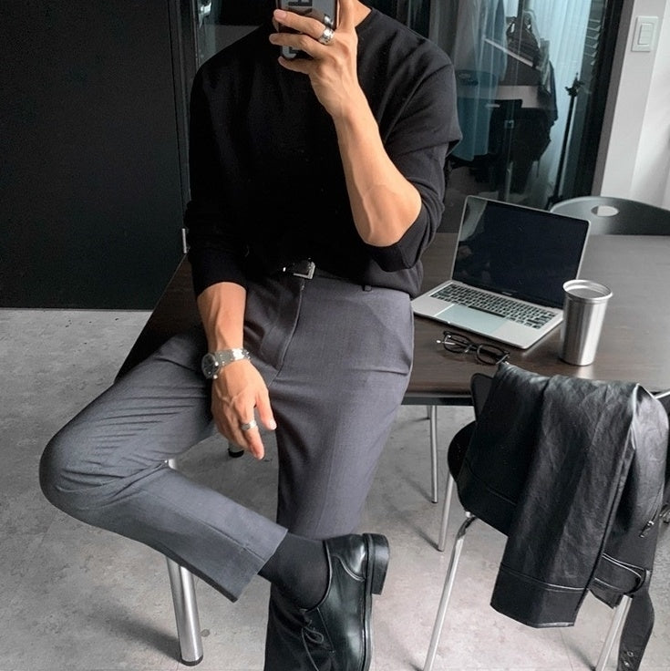 Stylish Tailored Cropped Trousers