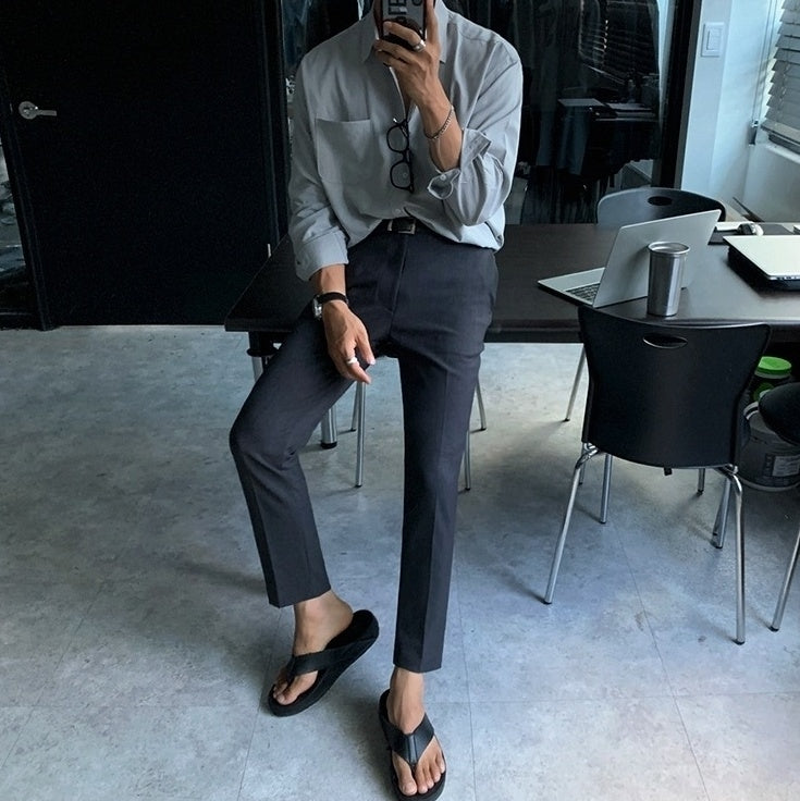 Stylish Tailored Cropped Trousers