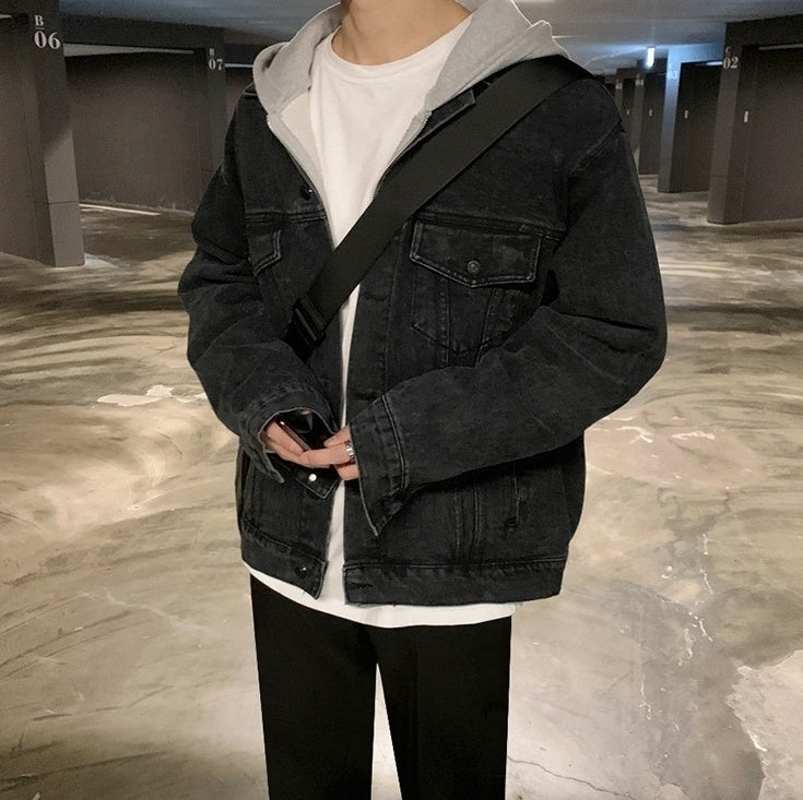 Stylish Washed Denim Jacket