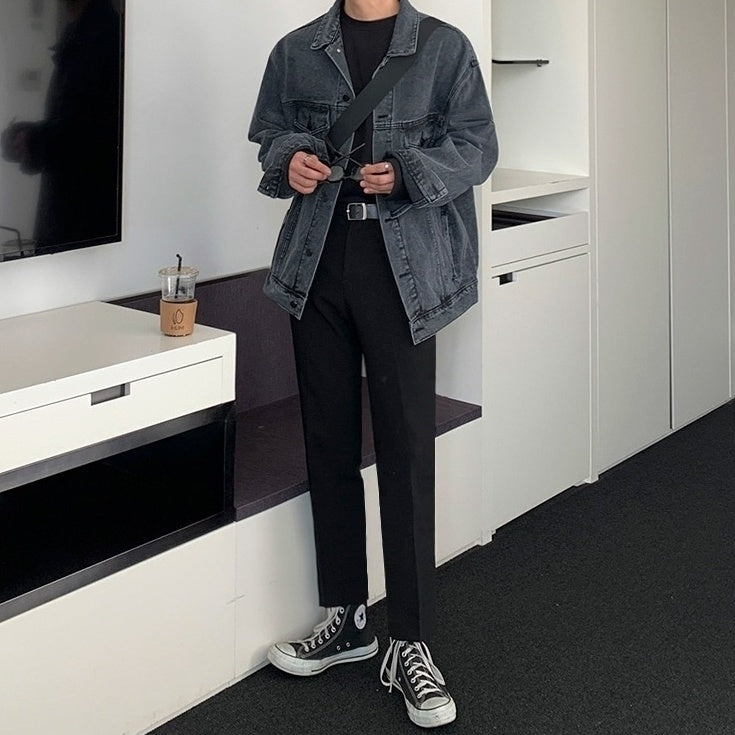 Stylish Washed Denim Jacket