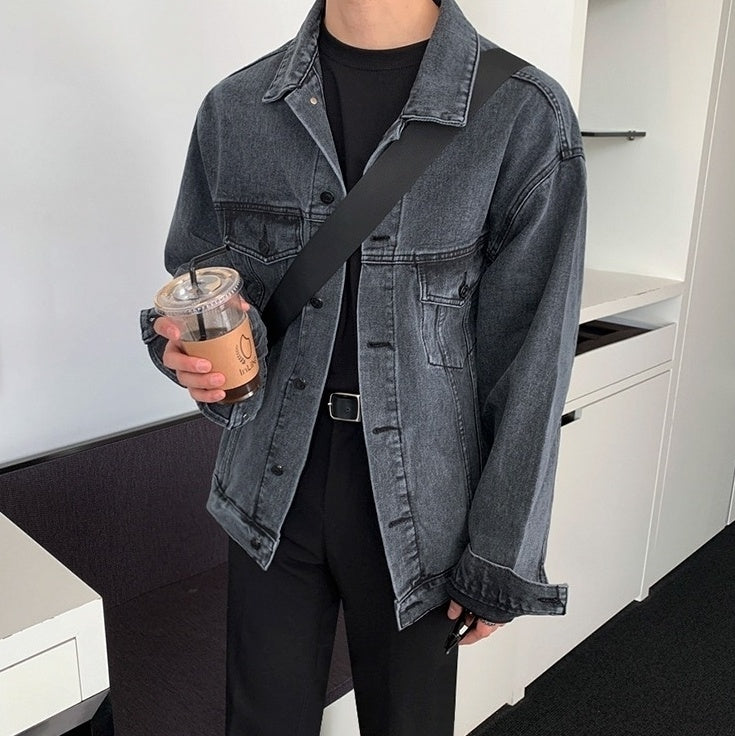 Stylish Washed Denim Jacket