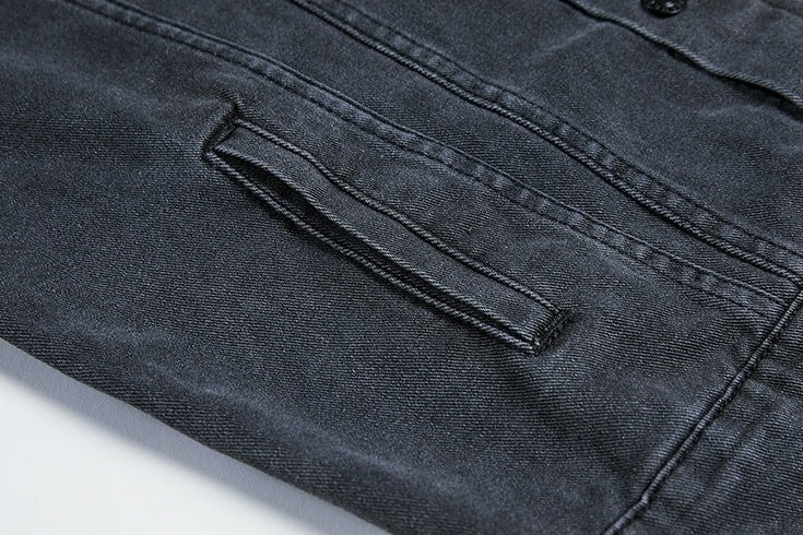 Stylish Washed Denim Jacket