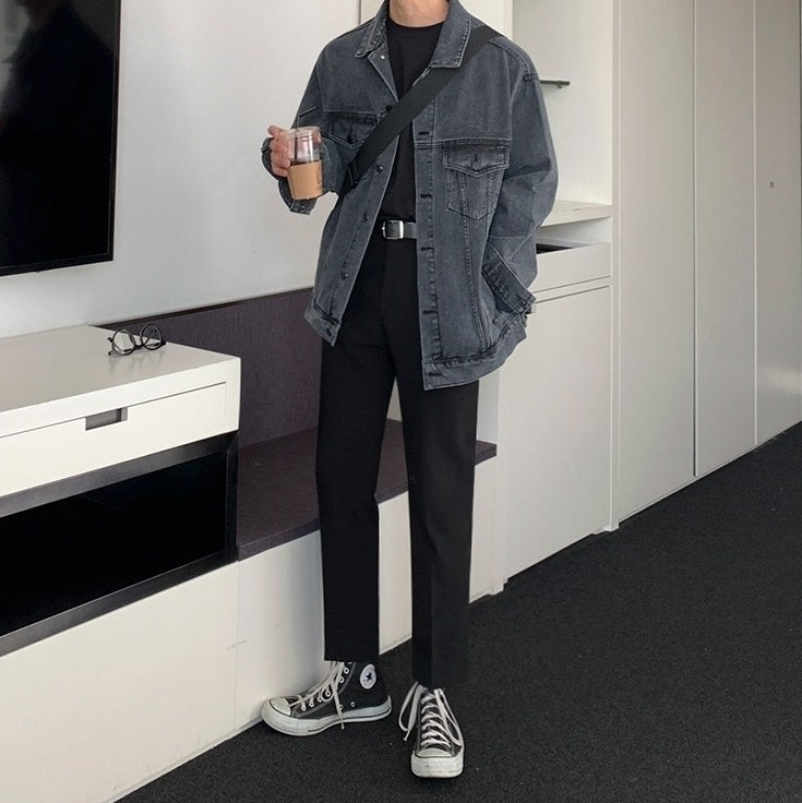 Stylish Washed Denim Jacket