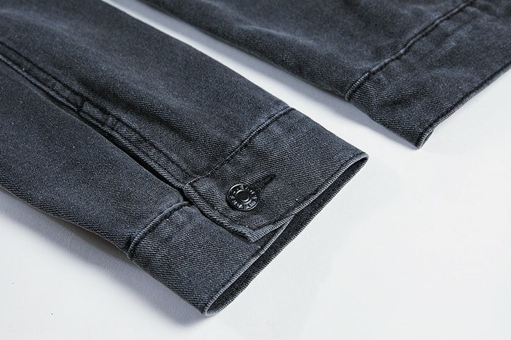 Stylish Washed Denim Jacket
