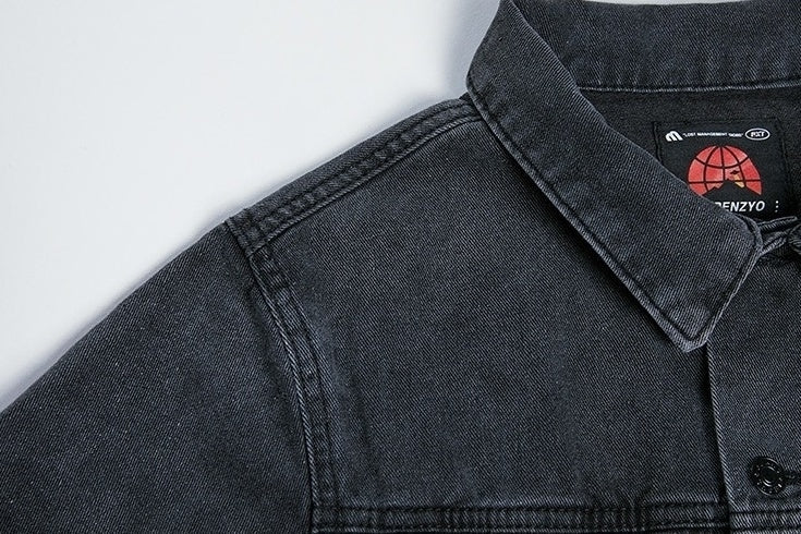 Stylish Washed Denim Jacket