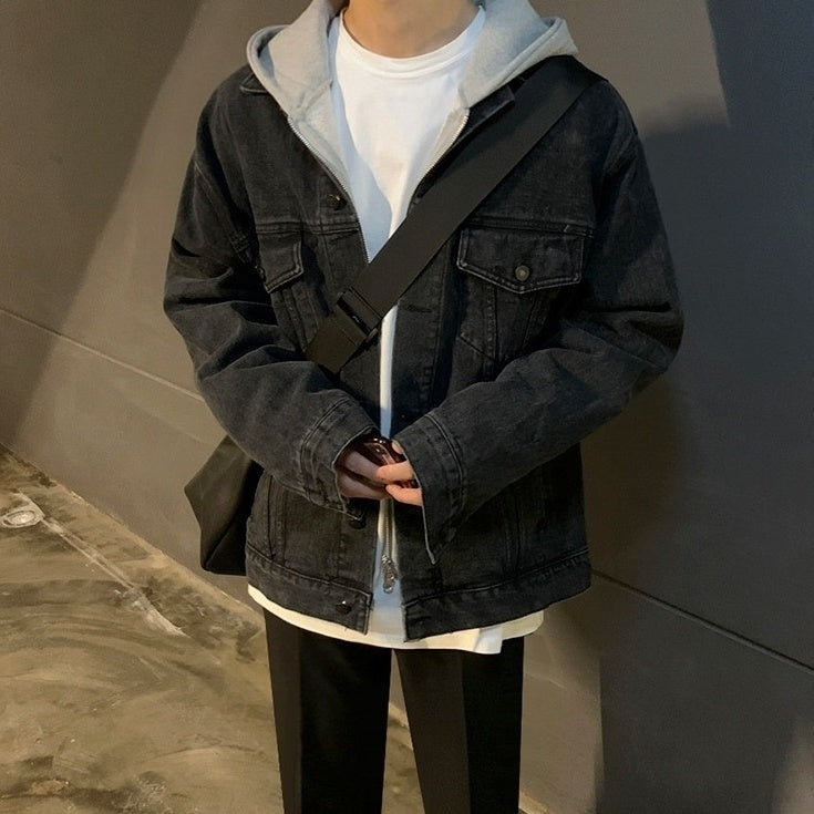 Stylish Washed Denim Jacket