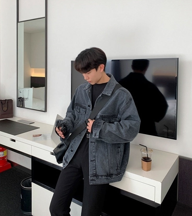 Stylish Washed Denim Jacket