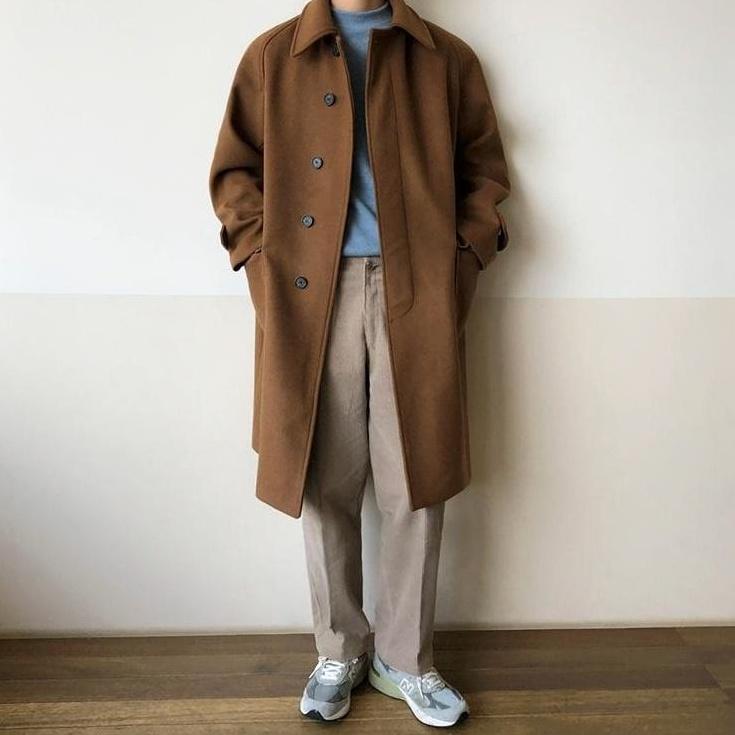 Stylish Blend Midlength Coat