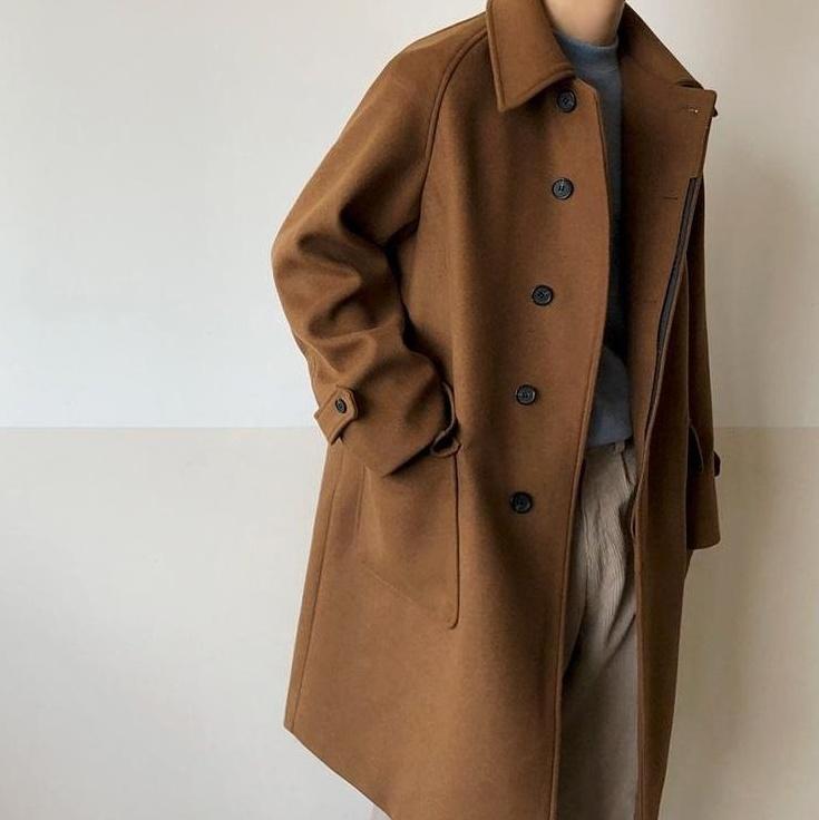 Stylish Blend Midlength Coat