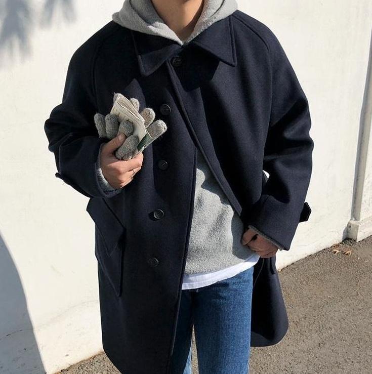 Stylish Blend Midlength Coat
