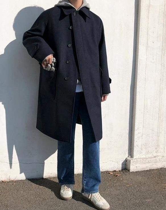 Stylish Blend Midlength Coat