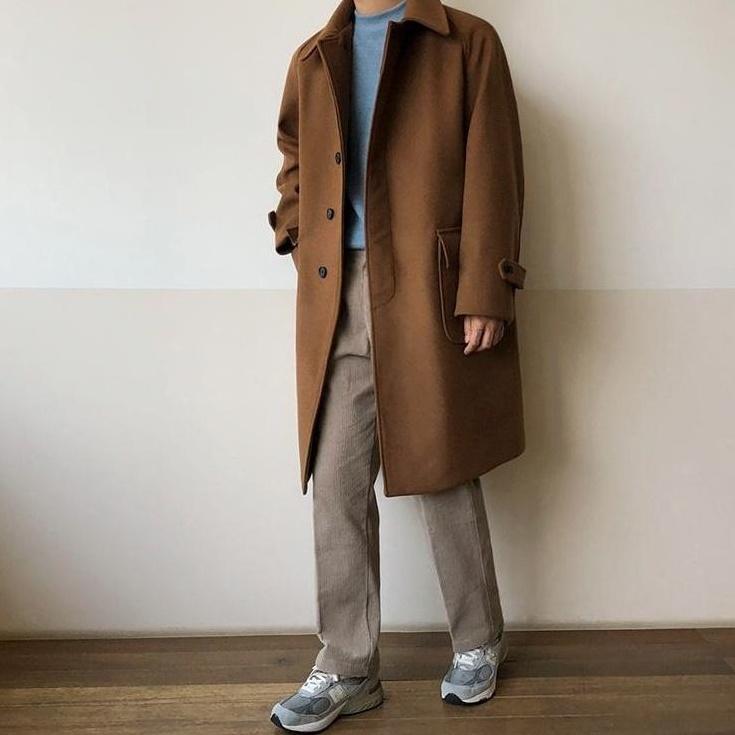 Stylish Blend Midlength Coat