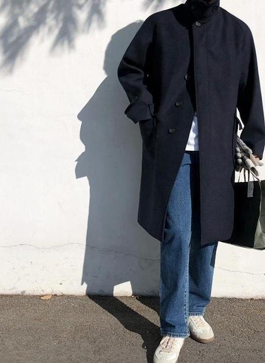 Stylish Blend Midlength Coat