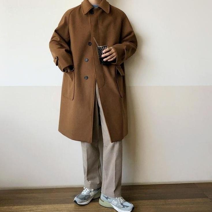 Stylish Blend Midlength Coat