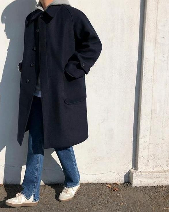 Stylish Blend Midlength Coat