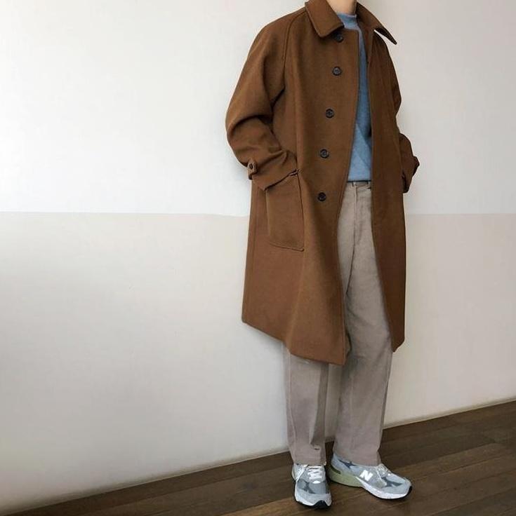 Stylish Blend Midlength Coat