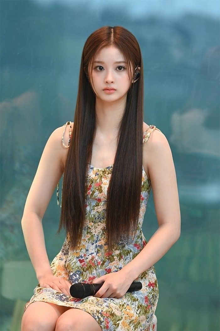 Green Oil Painting Design Floral Sling Dress